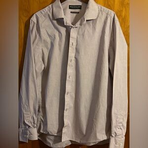 Nick‎ Graham Men's Modern Fit Purple Dress Shirt And Tie  Black 17 - 17.5